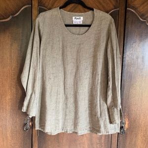 FLAX linen tunic top